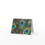 Artistic Peacock Wedding RSVP Greeting Cards