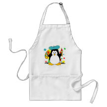 Artistic Penguin Aprons