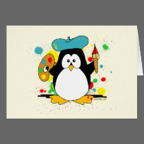 Artistic Penguin cards by ironydesign Artistic Penguin cards