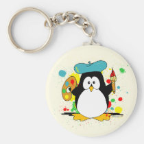 Artistic Penguin keychains