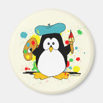 Artistic Penguin magnets