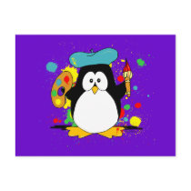 Artistic Penguin postcards