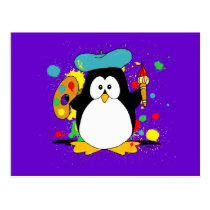 Artistic Penguin postcards