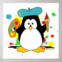 Artistic Penguin posters