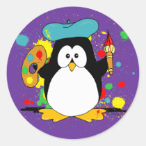 Artistic Penguin stickers