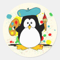 Artistic Penguin stickers