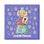 Artistic Princess Fridge Magnet