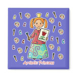 Artistic Princess Fridge Magnets