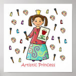 Artistic Princess Posters