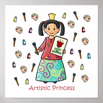 Artistic Princess Print by princessgrafix