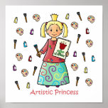Artistic Princess Posters