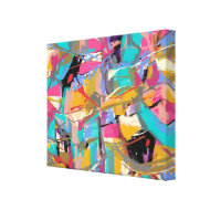 Artistic Print in Pink wrappedcanvas