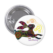 Artistic Rabbit buttons