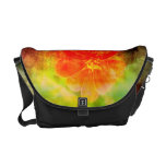 Artistic Red Flower Messenger Bag