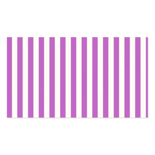 Artistic Retro Chic Stripes Lines White Purple Business Card (back side)