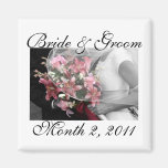 Artistic Save The Date Wedding Magnet
