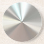 Artistic silver metal coasters