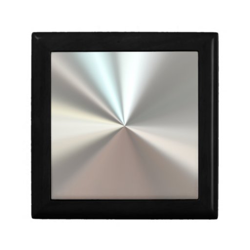 Artistic silver metal keepsake box Zazzle