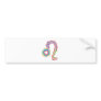 Artistic Superstar Leo - Zodiac Astro Symbol Bumper Sticker