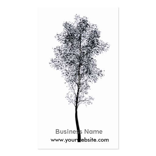 Artistic Tree Business Card Template (front side)