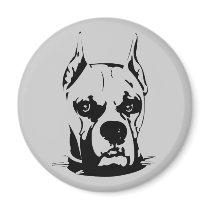 Artistic Urban Boxer Dog Breed Design magnets