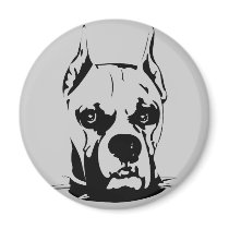 Artistic Urban Boxer Dog Breed Design magnets