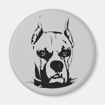 Artistic Urban Boxer Dog Breed Design magnets