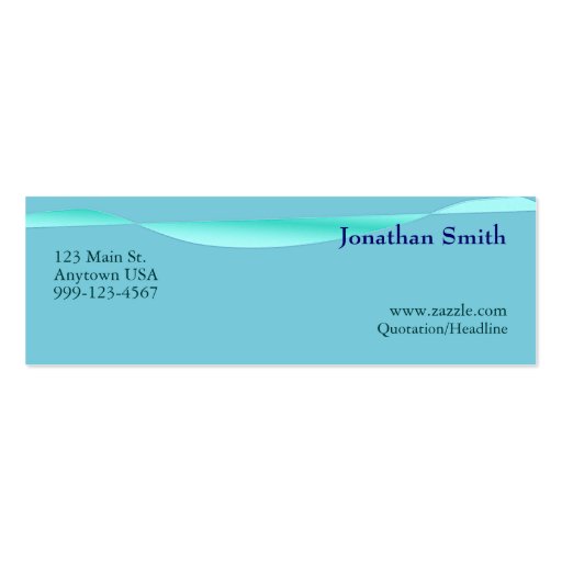 Artistic Wave Profile Cards Business Cards