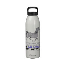 Artistic Wild Horse Foal Reusable Water Bottles