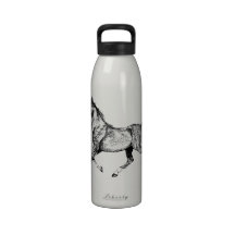 Artistic Wild Horse Foal Water Bottle