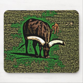 Artistic yak mousepad