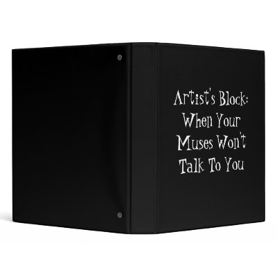 Artist's Block 3 Ring Binders by BlayzeInk
