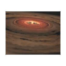 Artist's concept Mini Solar System in the Making Stretched Canvas Prints