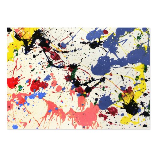 Artists Paint Splatter Background Business Cards