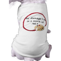 Artist's Pallet Dog T pet clothing by Customizables Artist's Pallet Dog T pet clothing