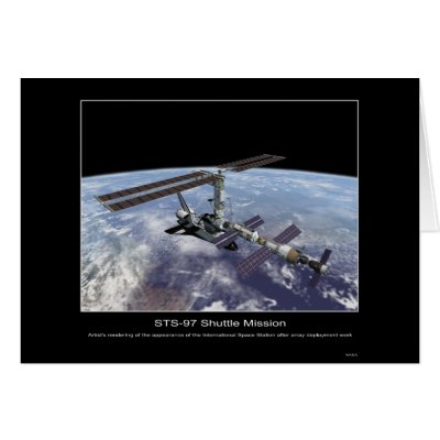 Artist's rendering International Space Station Greeting Cards by Space_Exploration