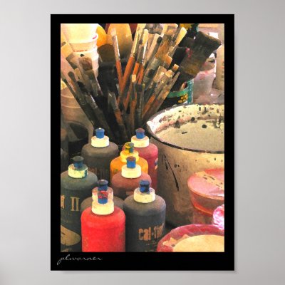 Artist's studio print by lotzostuff