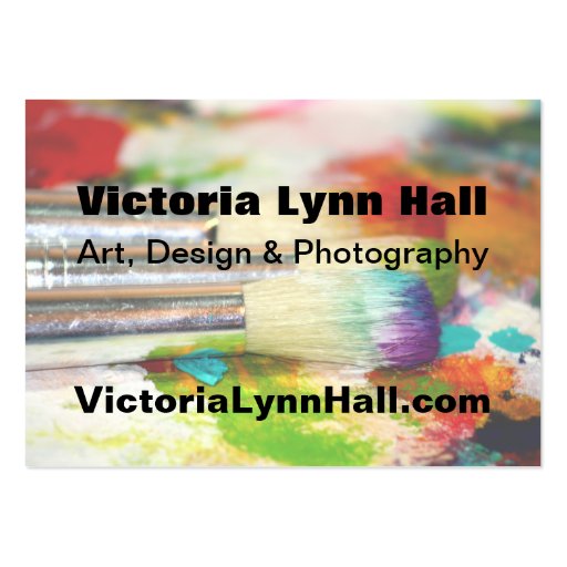 Artist's Tools Photography Business Cards (front side)