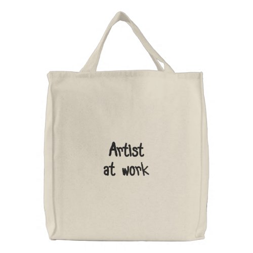 Artists work bag zazzle_embroideredbag