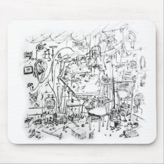 Artist's Work Bench | Gene Young Mouse Pads