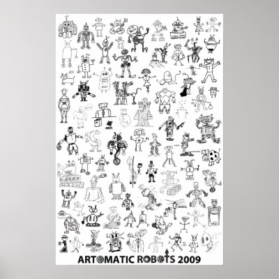 Artomatic Robots 2009 Poster 1 by robotdisorder