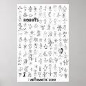 Artomatic Robots 2009 Poster 4 posters