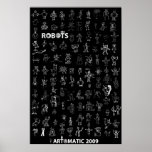 Artomatic Robots 2009 Poster 4 - Black Edition