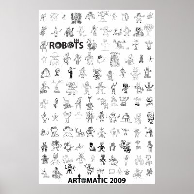 Artomatic Robots 2009 Poster 5 by robotdisorder