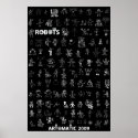 Artomatic Robots 2009 Poster 5 - Black Edition posters