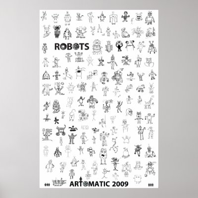 Artomatic Robots 2009 Poster 7 by robotdisorder