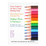 Arts and Crafts Pencil Personalized Invitations
