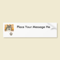 Arts and Crafts Wolf bumper stickers