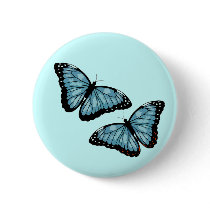 Artsy Blue Butterflies Pin