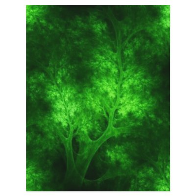 artsy_bright_green_trees flyer by CreativeColours